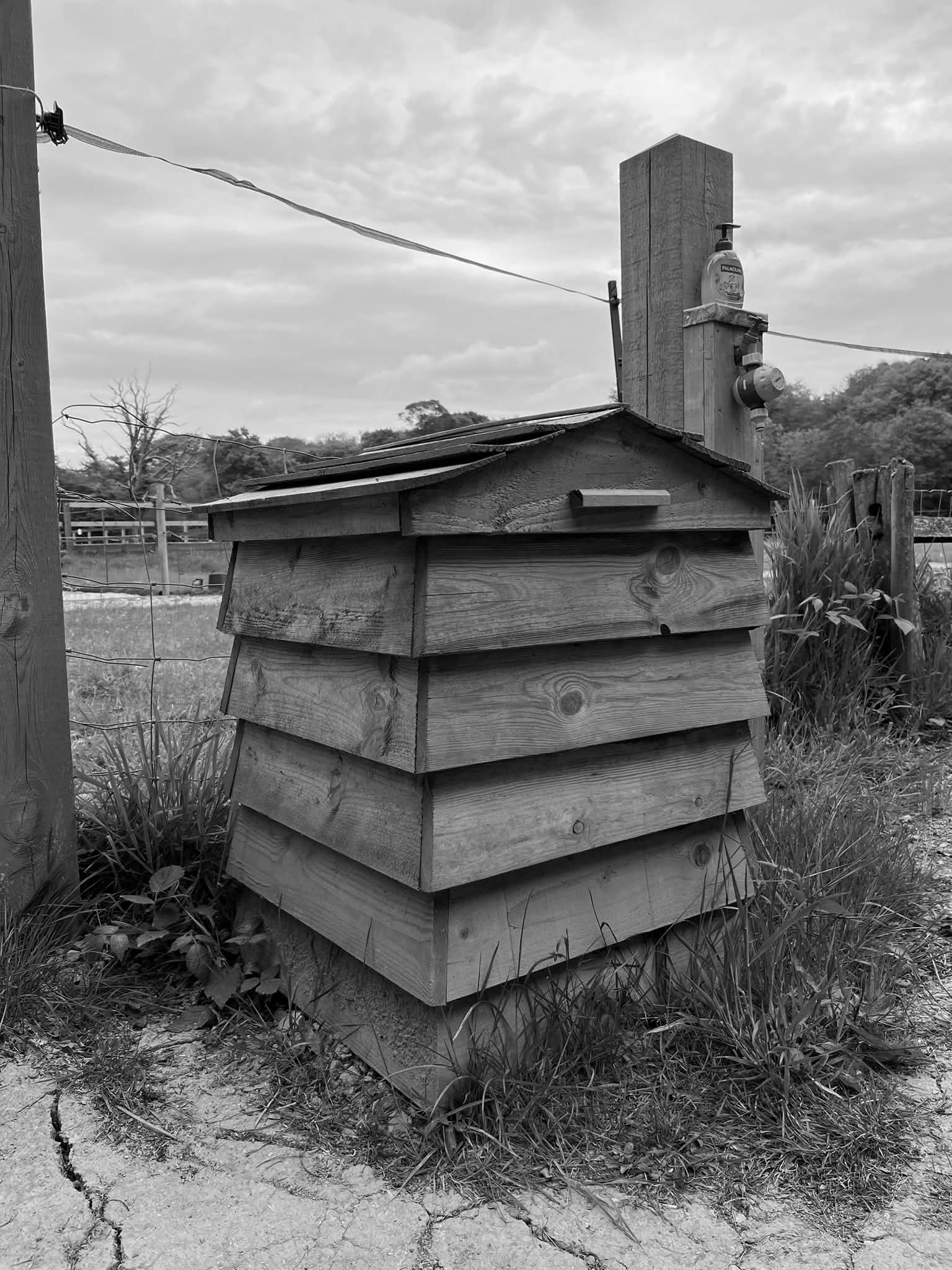 Detailed Bee Tidy construction showing handcrafted timber assembly