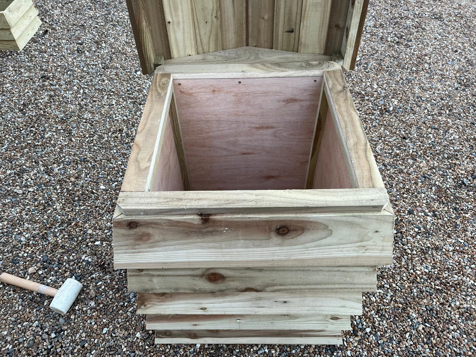 Bee Tidy timber boards showing durable natural grain and finish
