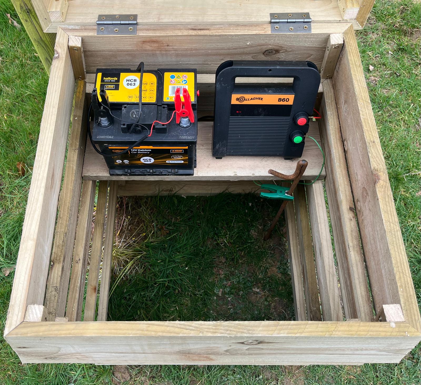 Equestrian Hive photographed as a tidy storage feature for field and stable use