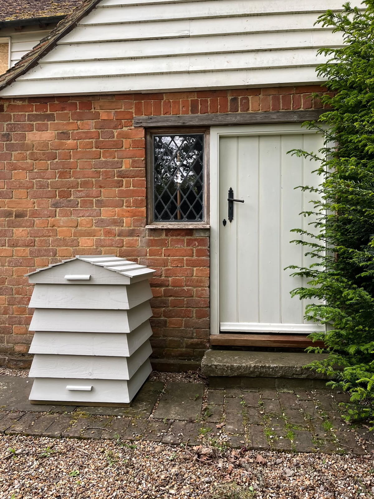 Bee Tidy Welly Boot Hive with handcrafted timber sides and outdoor-ready finish